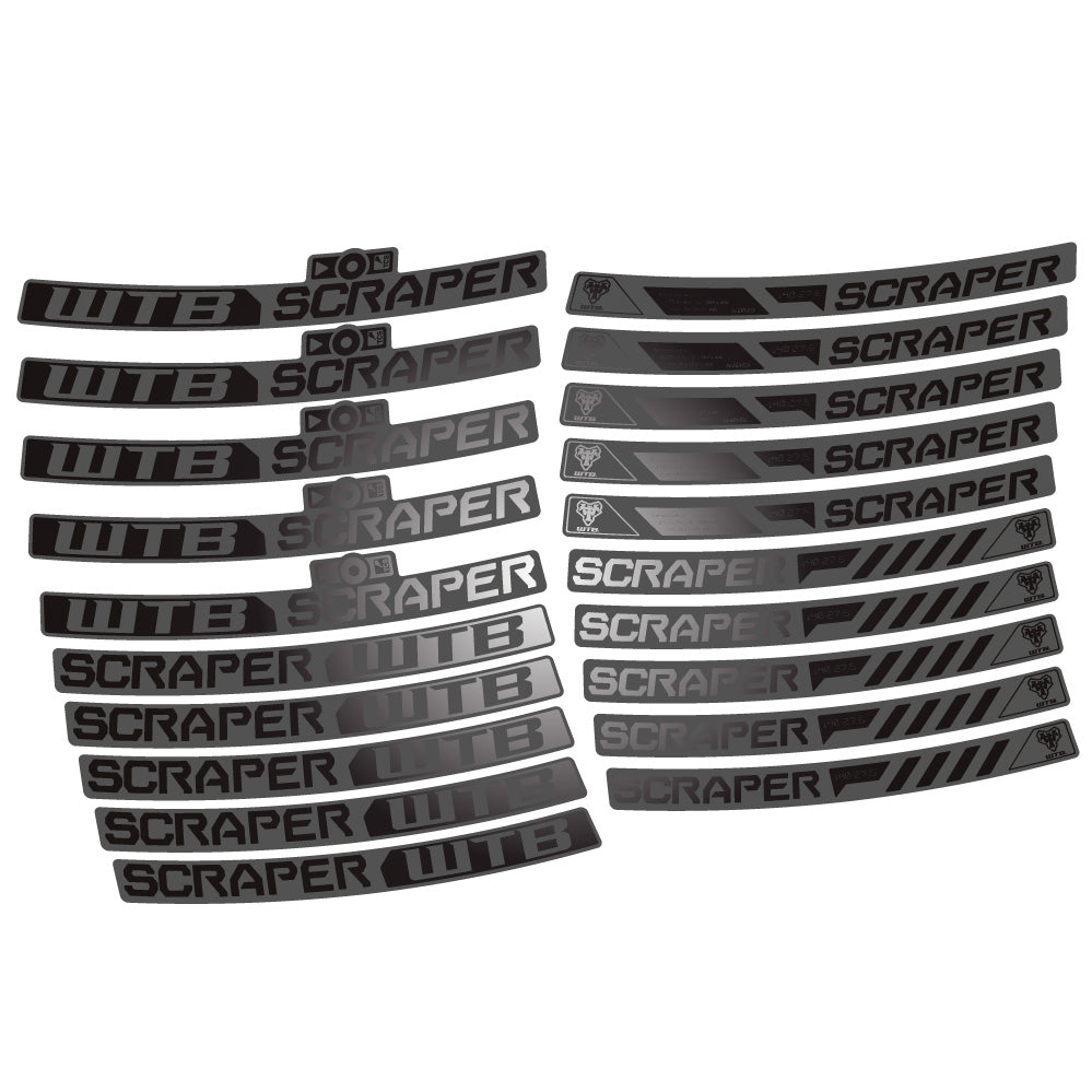 Stickers WTB Scraper i40 compatibles - Autocollants roue vélo VTT