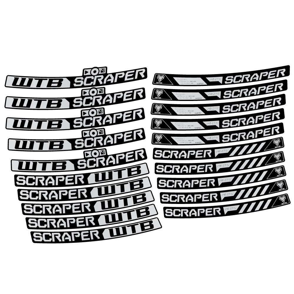 Stickers WTB Scraper i40 compatibles Autocollants roues VTT 29"
