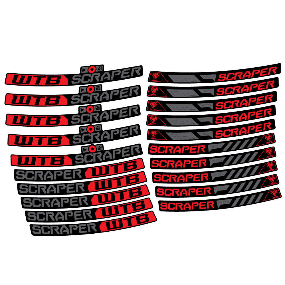 Stickers WTB Scraper i40 compatibles Autocollants roues VTT 29"