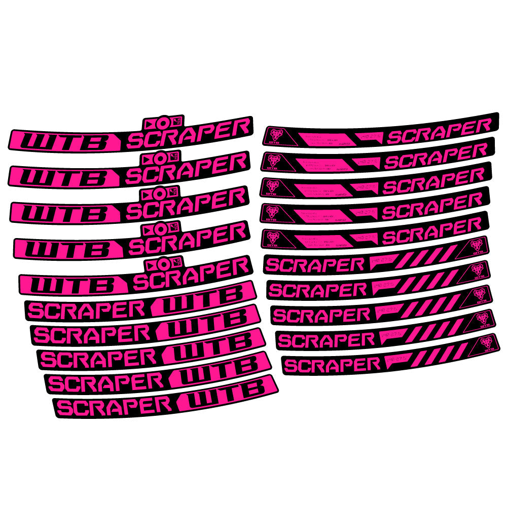 Stickers WTB Scraper i40 compatibles Autocollants roues VTT 29"