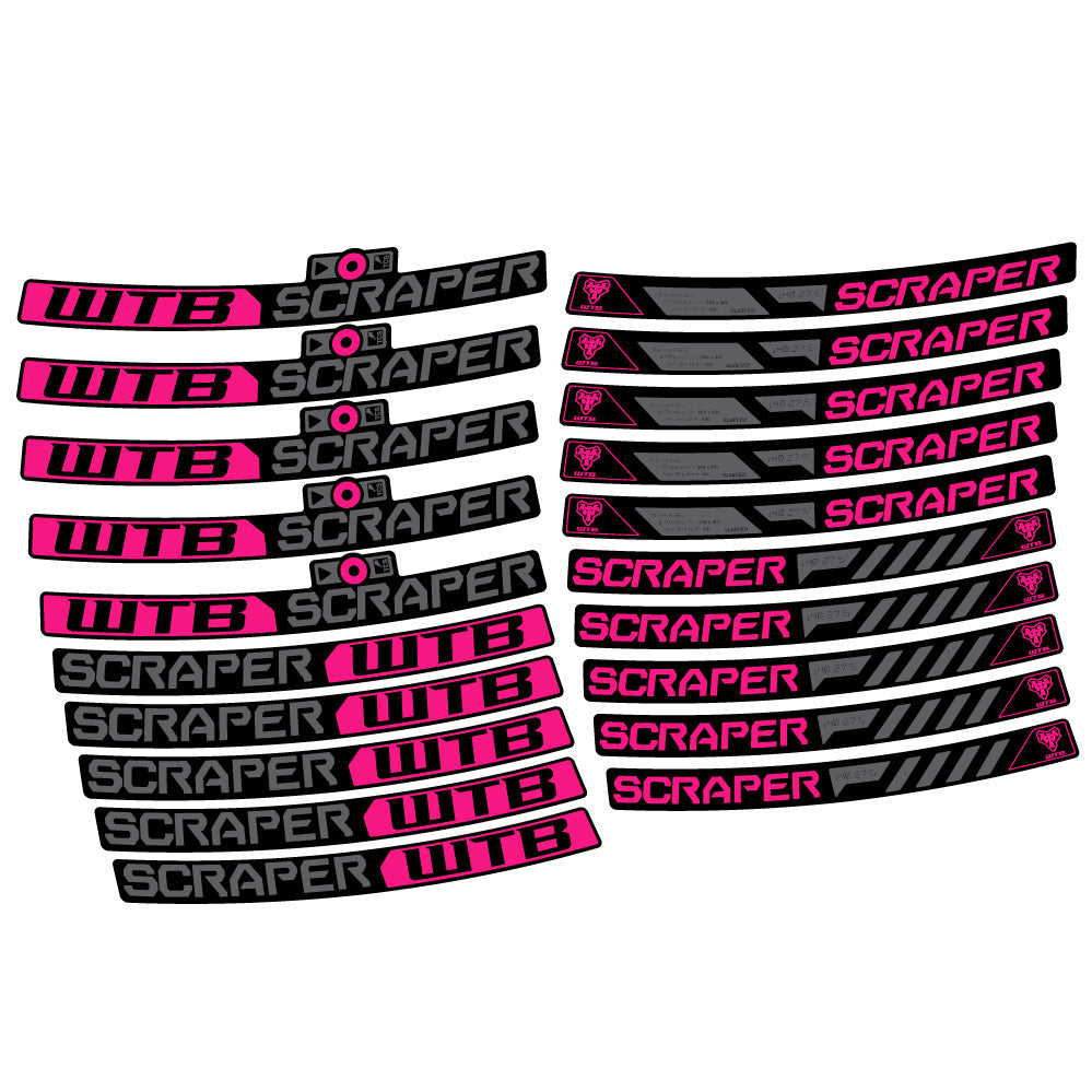 Stickers WTB Scraper i40 compatibles Autocollants roues VTT 29"