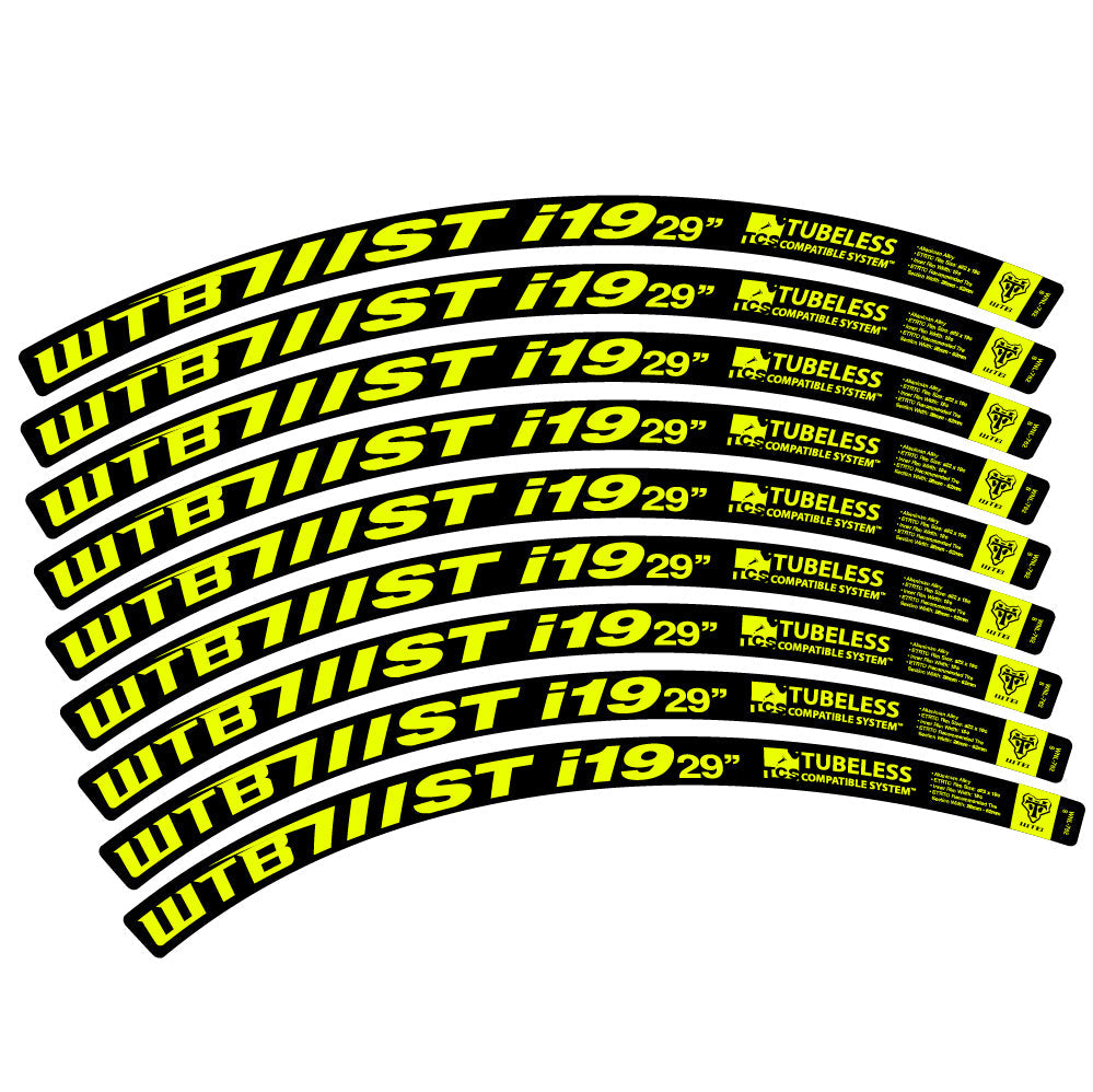 Stickers WTB ST i19 compatibles - Autocollants roue vélo VTT