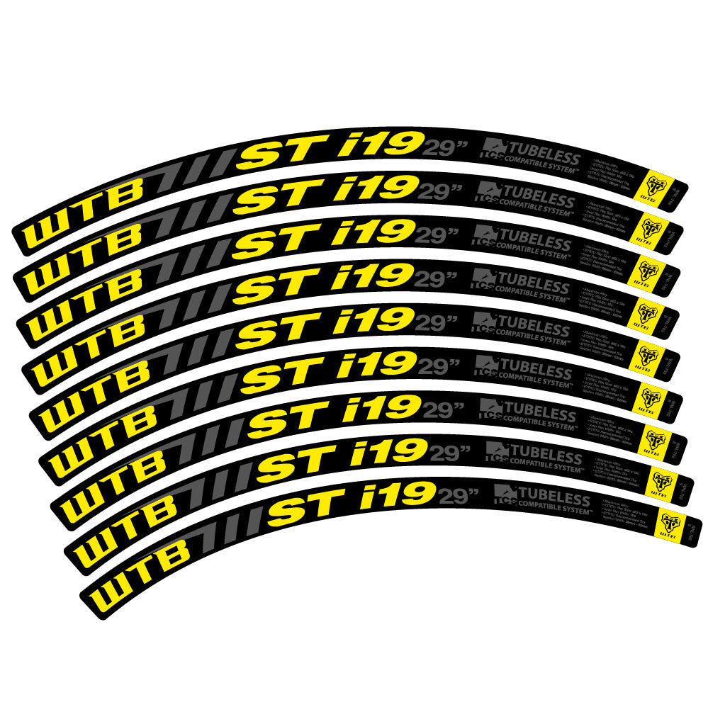 Stickers WTB ST i19 compatibles - Autocollants roue vélo VTT