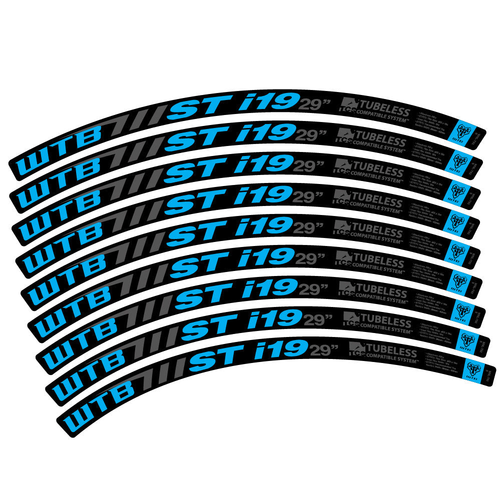 Stickers WTB ST i19 compatibles - Autocollants roue vélo VTT
