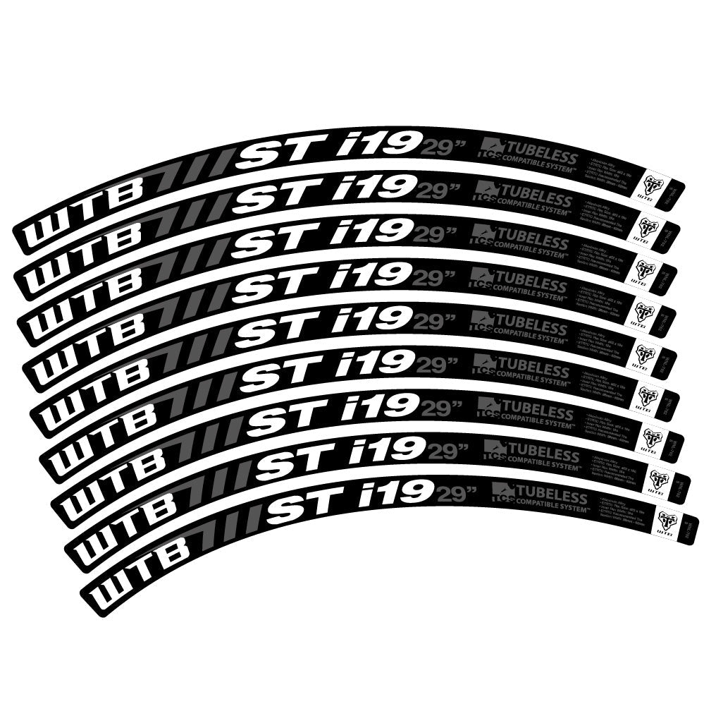 Stickers WTB ST i19 compatibles - Autocollants roue vélo VTT