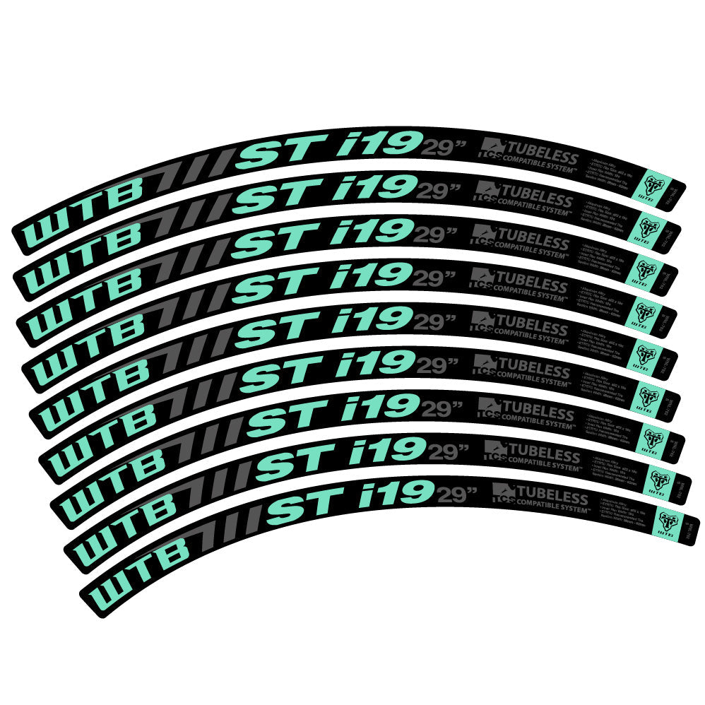 Stickers WTB ST i19 compatibles - Autocollants roue vélo VTT