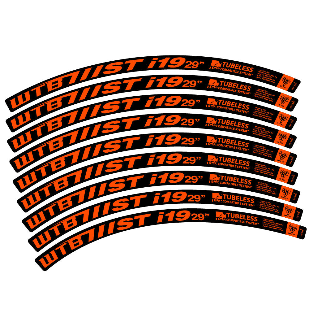 Stickers WTB ST i19 compatibles - Autocollants roue vélo VTT