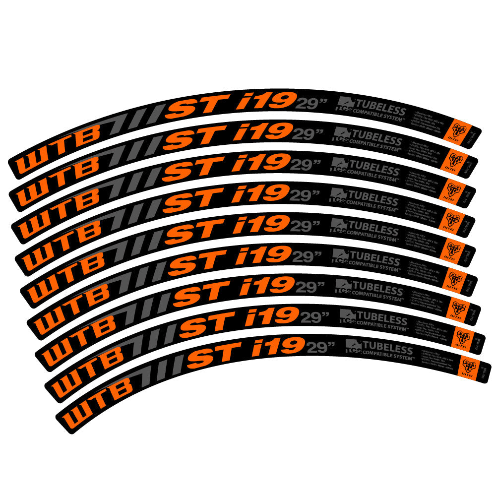 Stickers WTB ST i19 compatibles - Autocollants roue vélo VTT