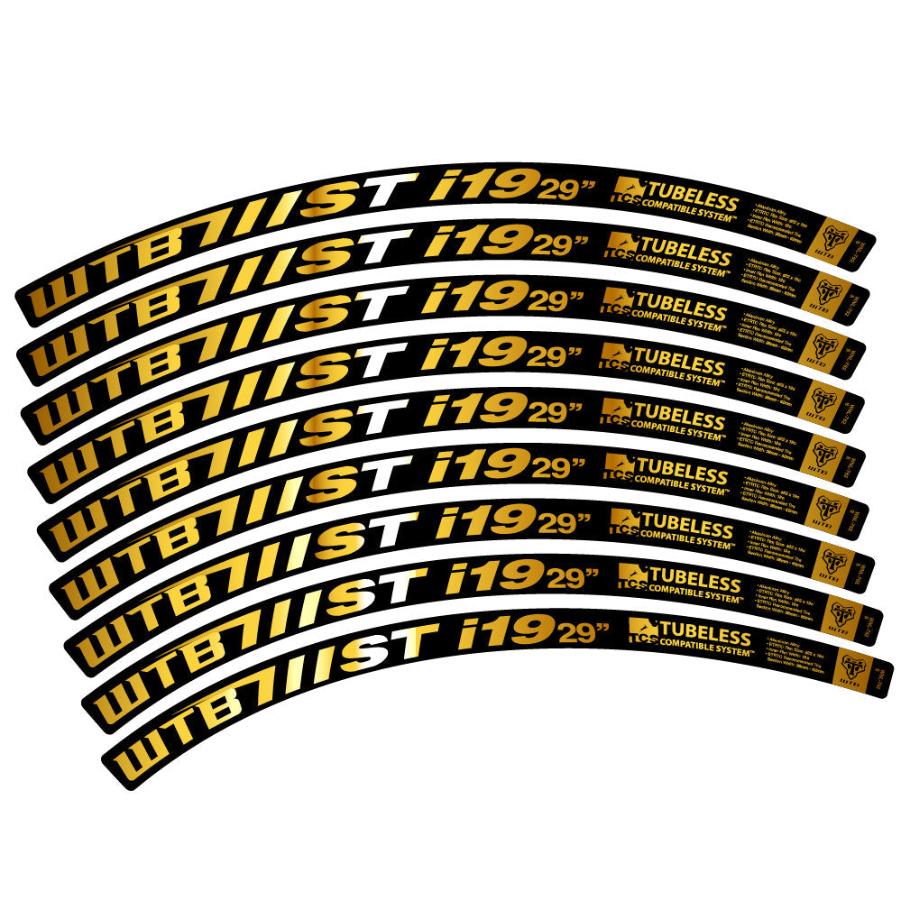 Stickers WTB ST i19 compatibles - Autocollants roue vélo VTT