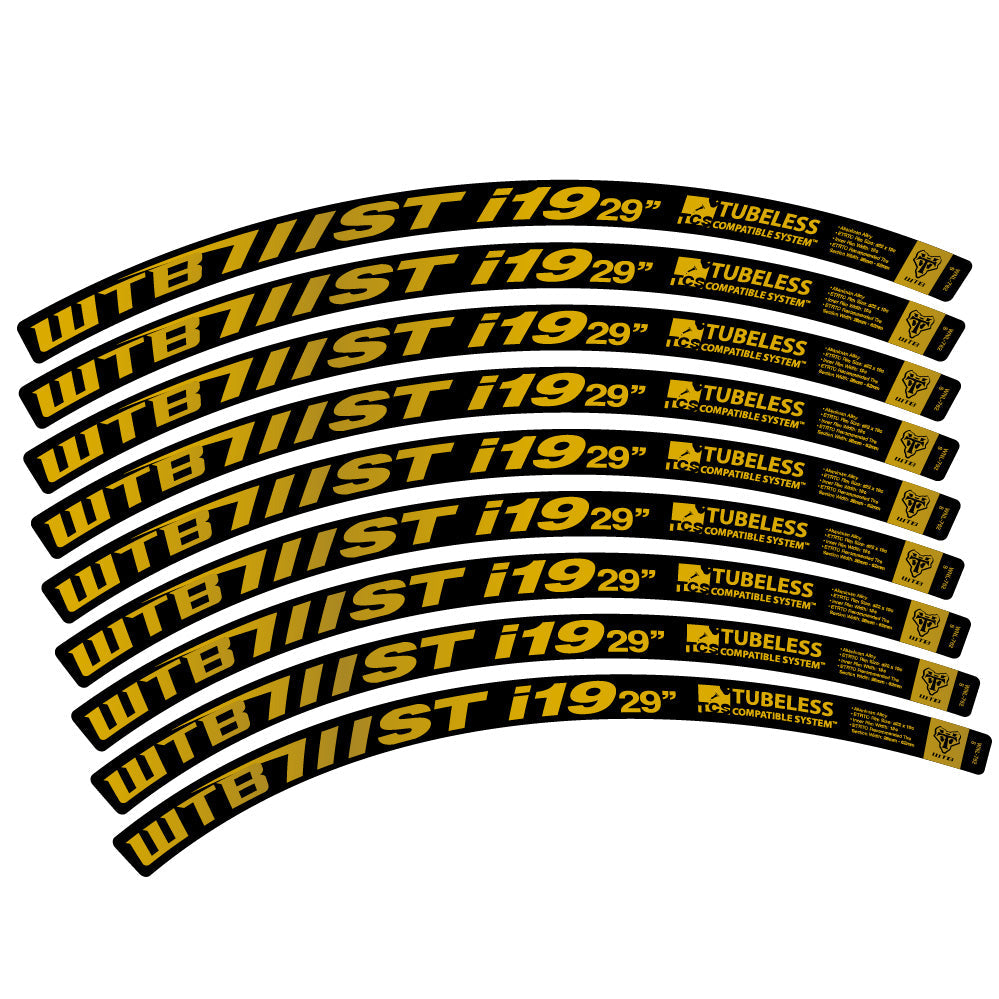 Stickers WTB ST i19 compatibles - Autocollants roue vélo VTT