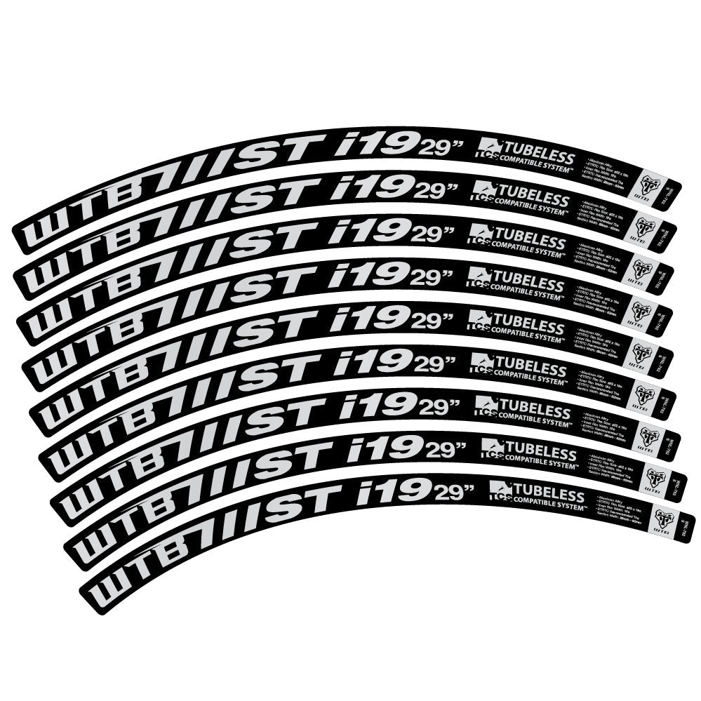 Stickers WTB ST i19 compatibles - Autocollants roue vélo VTT
