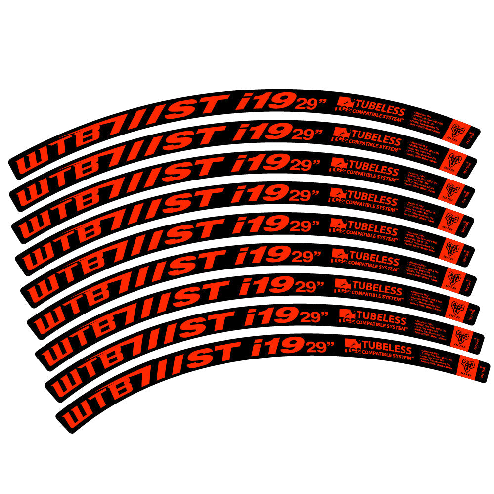 Stickers WTB ST i19 compatibles - Autocollants roue vélo VTT