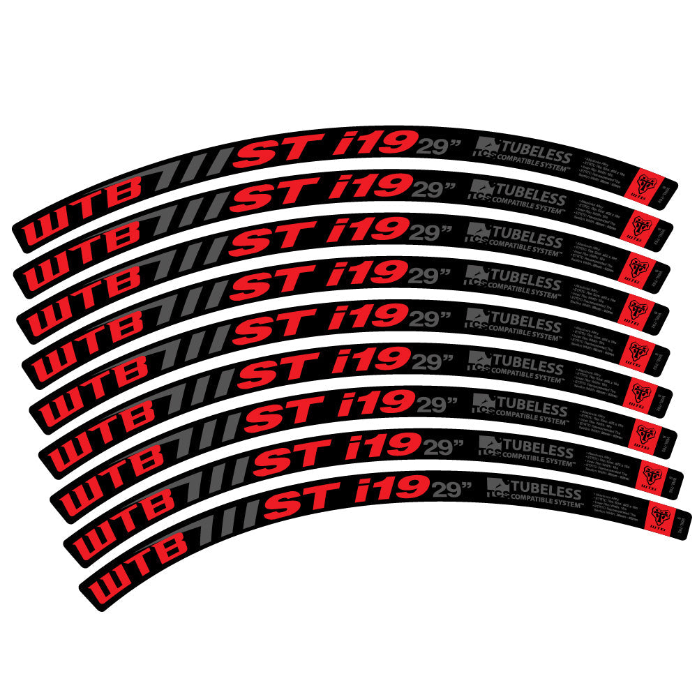 Stickers WTB ST i19 compatibles - Autocollants roue vélo VTT