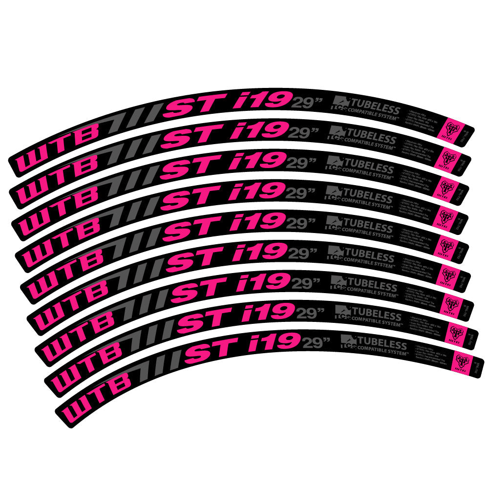 Stickers WTB ST i19 compatibles - Autocollants roue vélo VTT