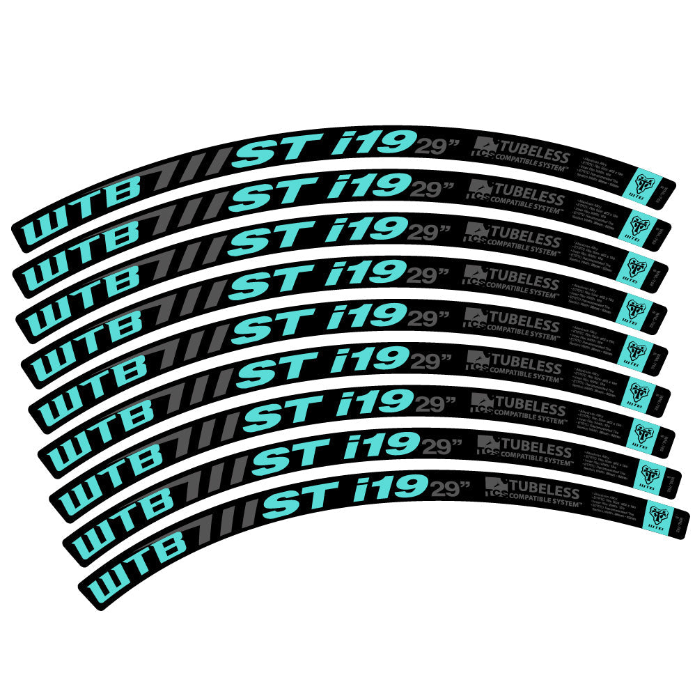Stickers WTB ST i19 compatibles - Autocollants roue vélo VTT