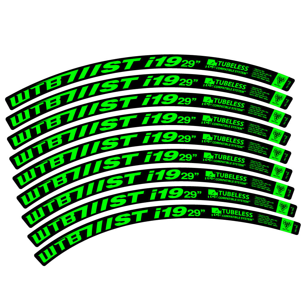 Stickers WTB ST i19 compatibles - Autocollants roue vélo VTT