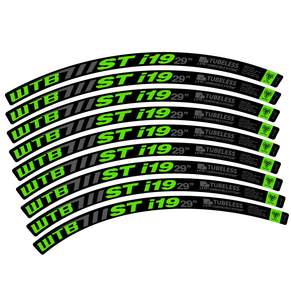 Stickers WTB ST i19 compatibles - Autocollants roue vélo VTT
