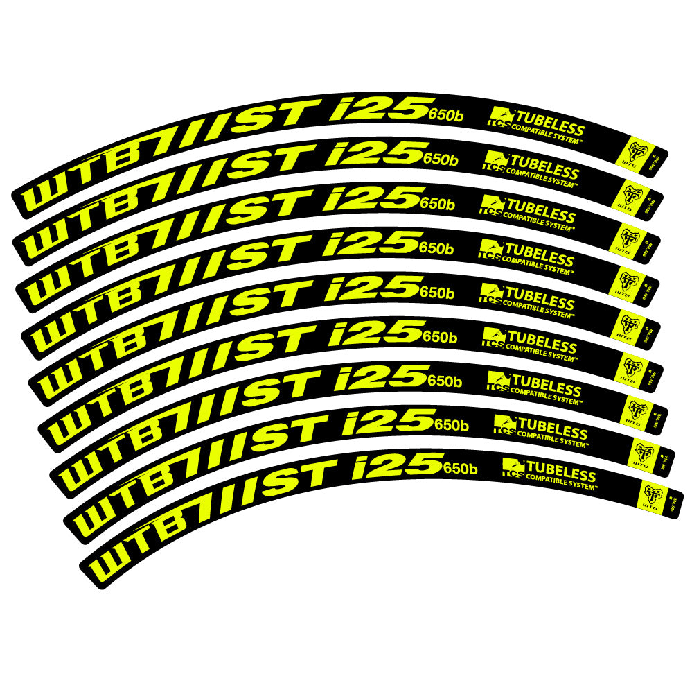 Stickers WTB ST i25 compatibles - Autocollants roue vélo VTT