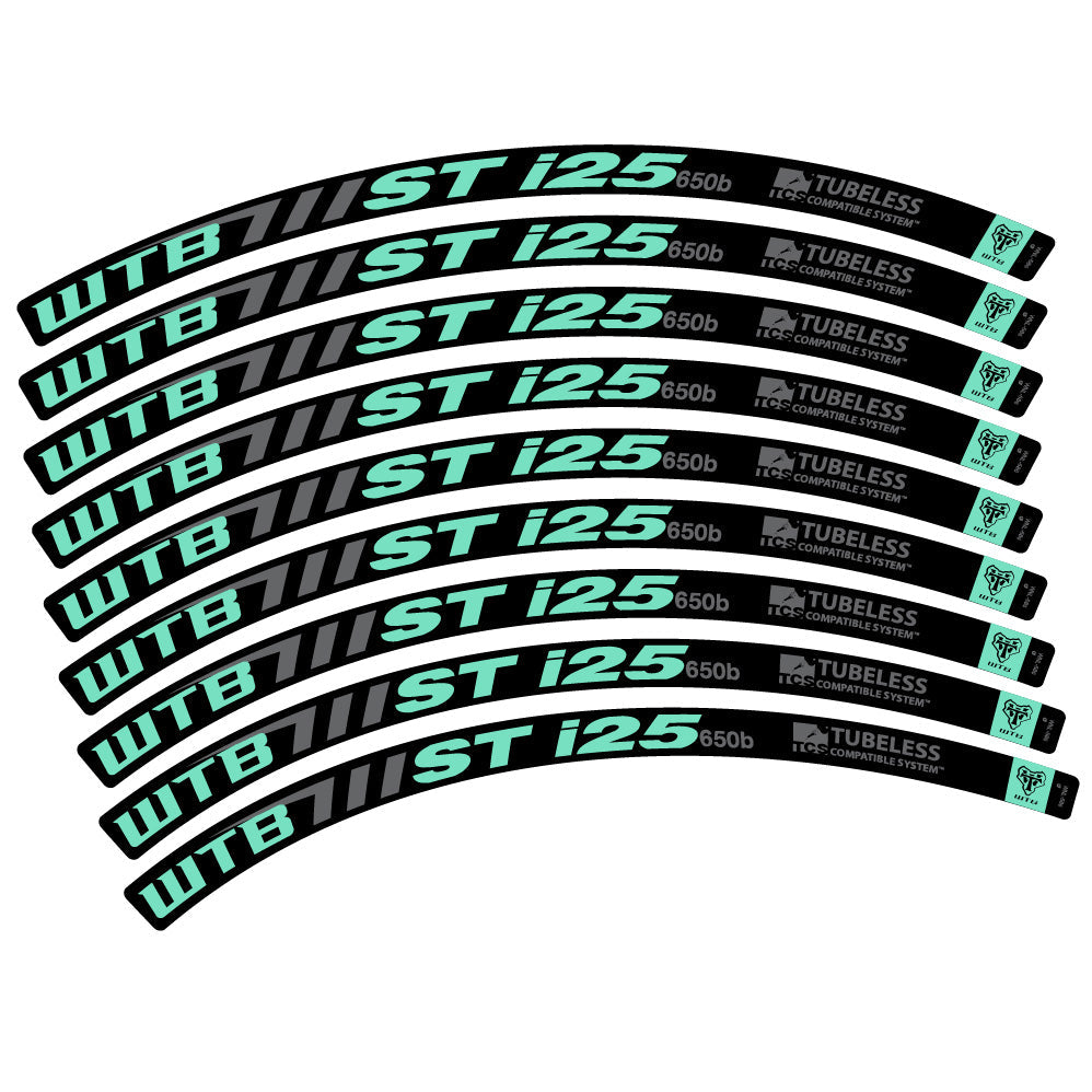 Stickers WTB ST i25 compatibles - Autocollants roue vélo VTT