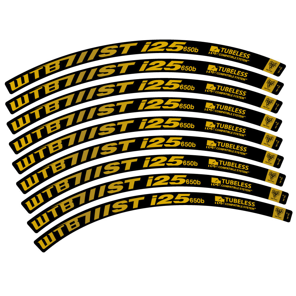 Stickers WTB ST i25 compatibles - Autocollants roue vélo VTT