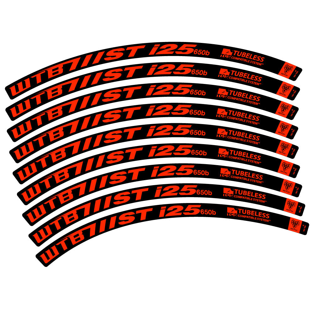 Stickers WTB ST i25 compatibles - Autocollants roue vélo VTT