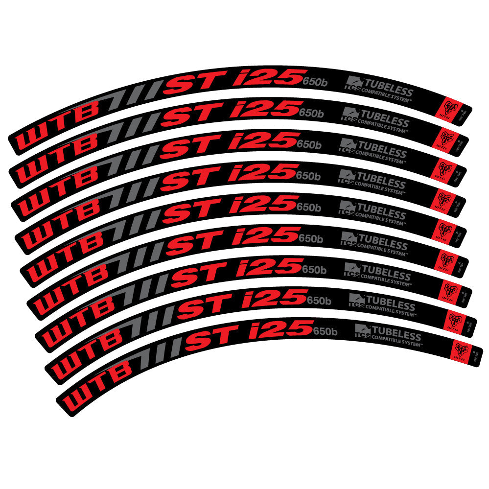 Stickers WTB ST i25 compatibles - Autocollants roue vélo VTT