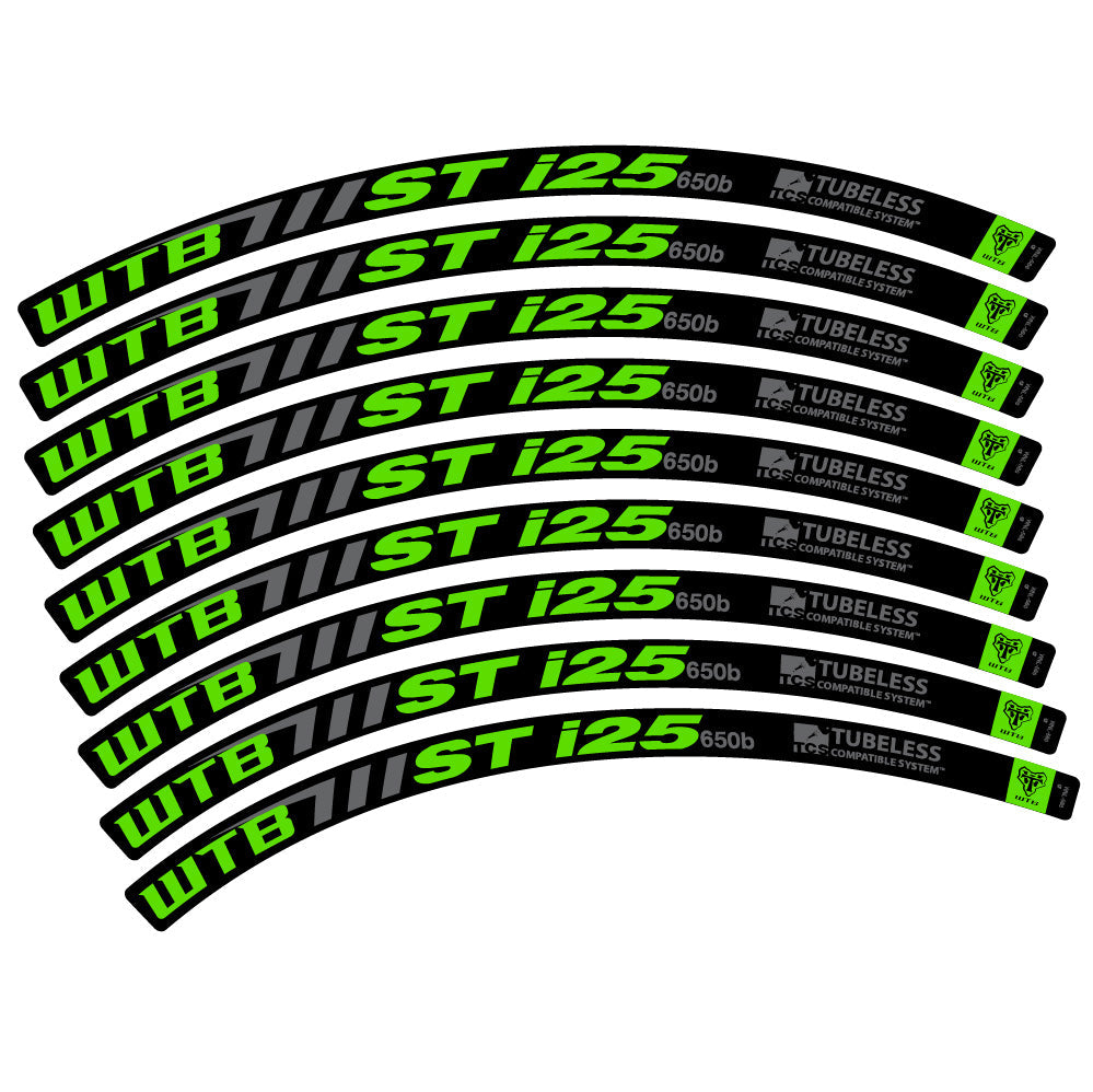 Stickers WTB ST i25 compatibles - Autocollants roue vélo VTT