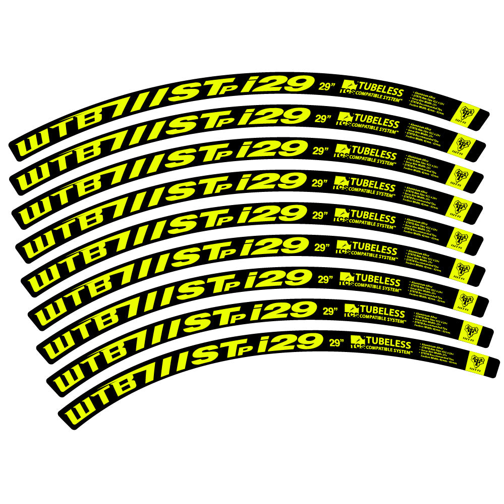 Stickers WTB ST i29 compatibles - Autocollants roue vélo VTT