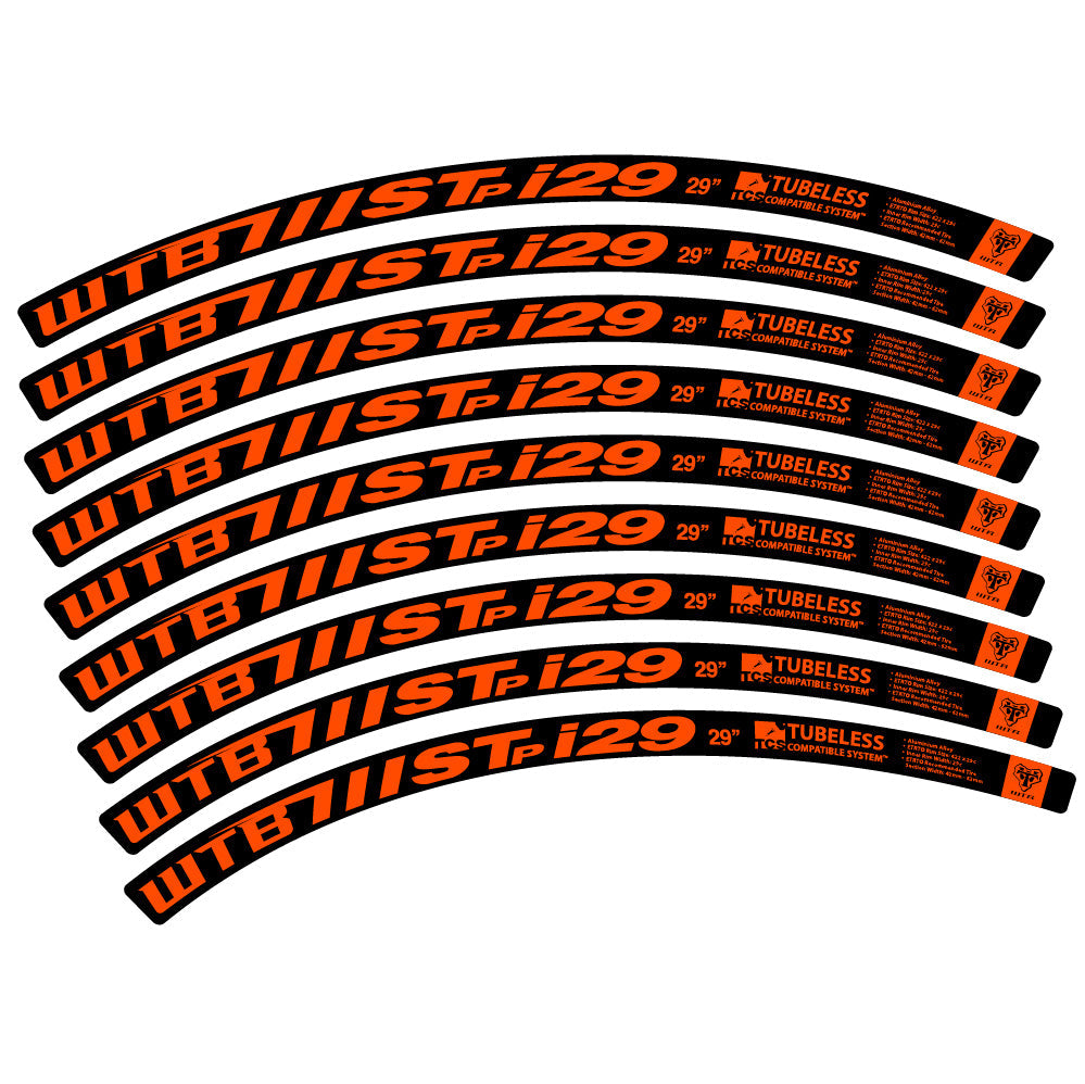 Stickers WTB ST i29 compatibles - Autocollants roue vélo VTT