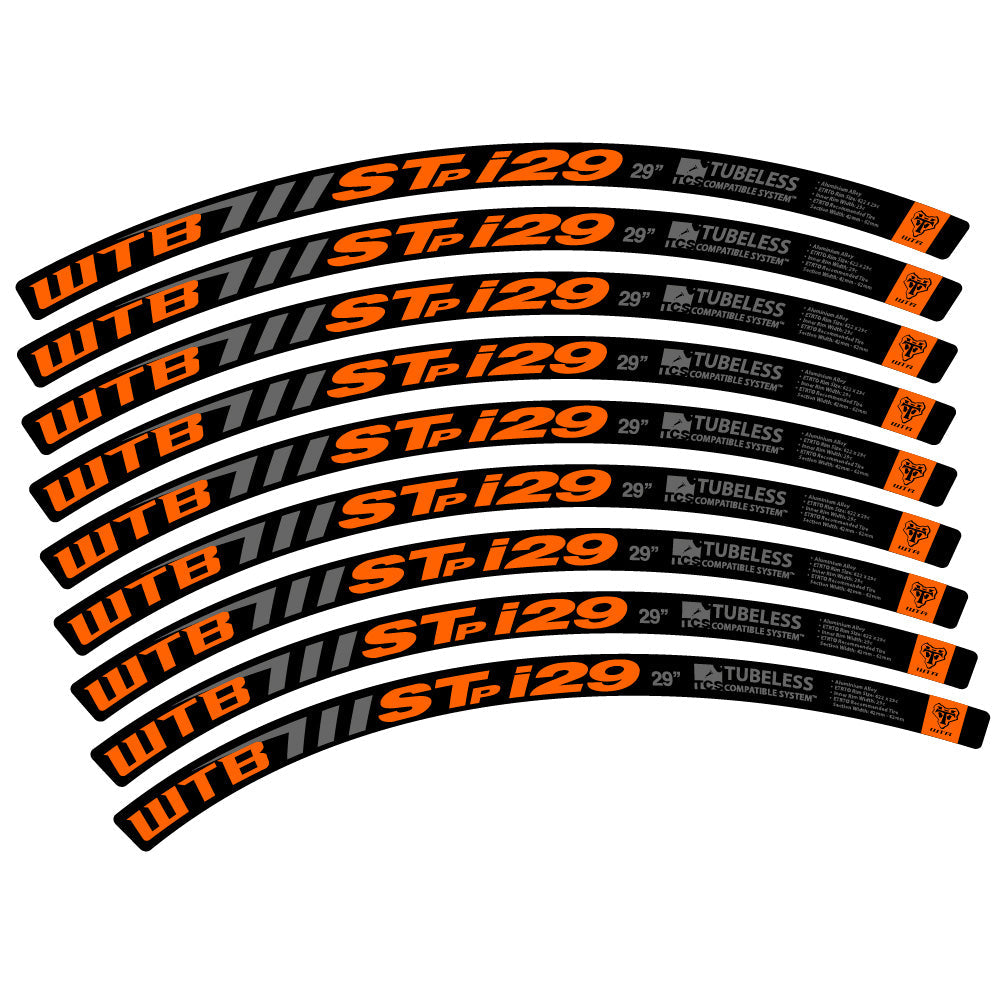Stickers WTB ST i29 compatibles Autocollants roues VTT 29"