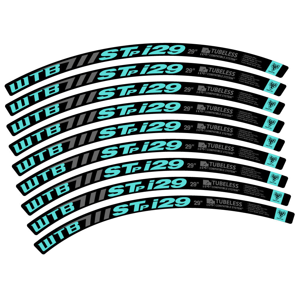 Stickers WTB ST i29 compatibles - Autocollants roue vélo VTT