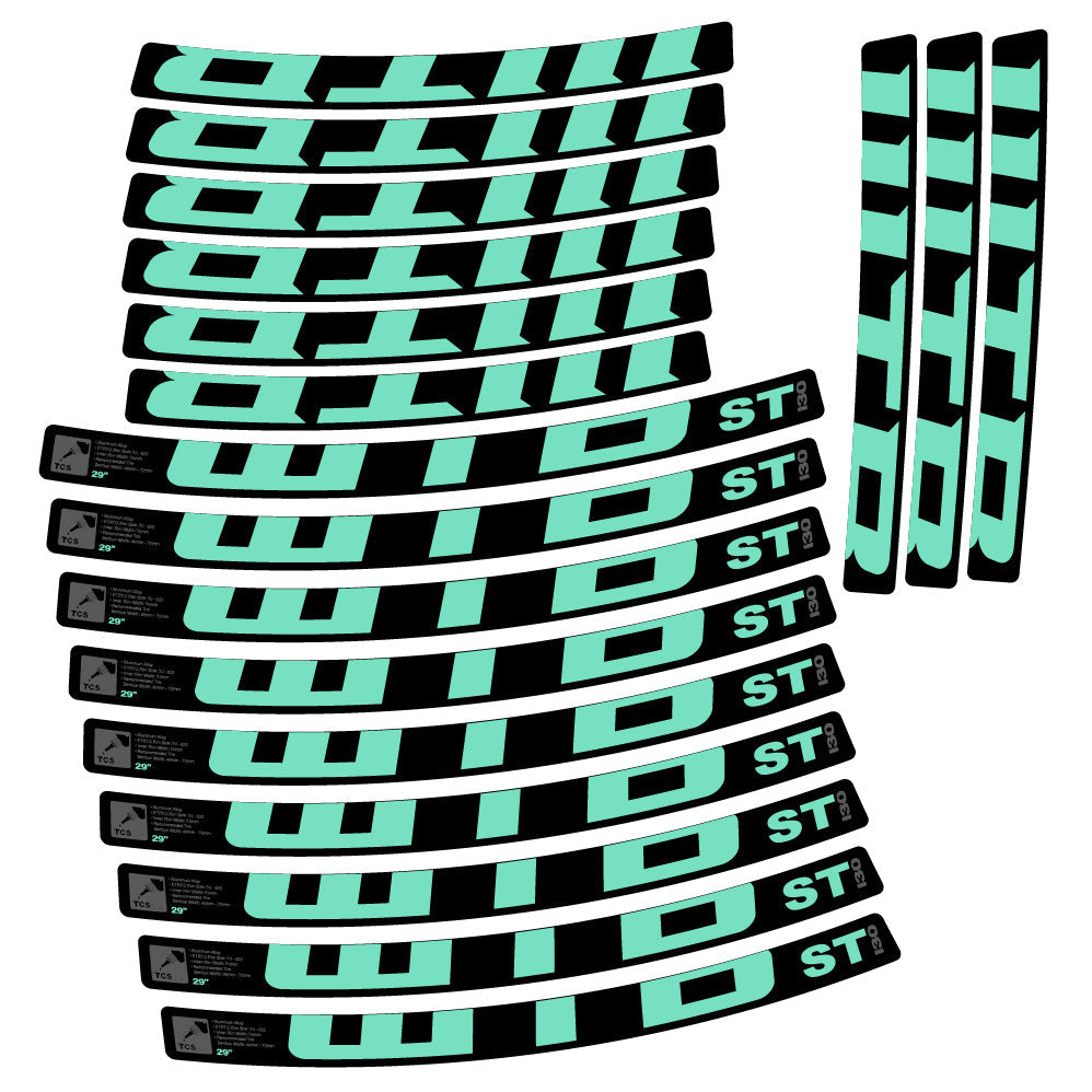 Stickers WTB ST i30 compatibles - Autocollants roue vélo VTT