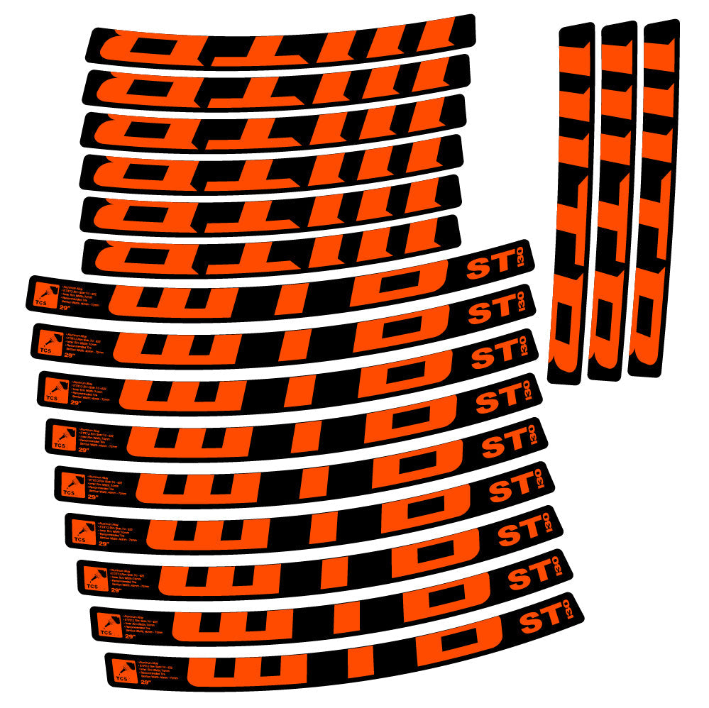 Stickers WTB ST i30 compatibles - Autocollants roue vélo VTT