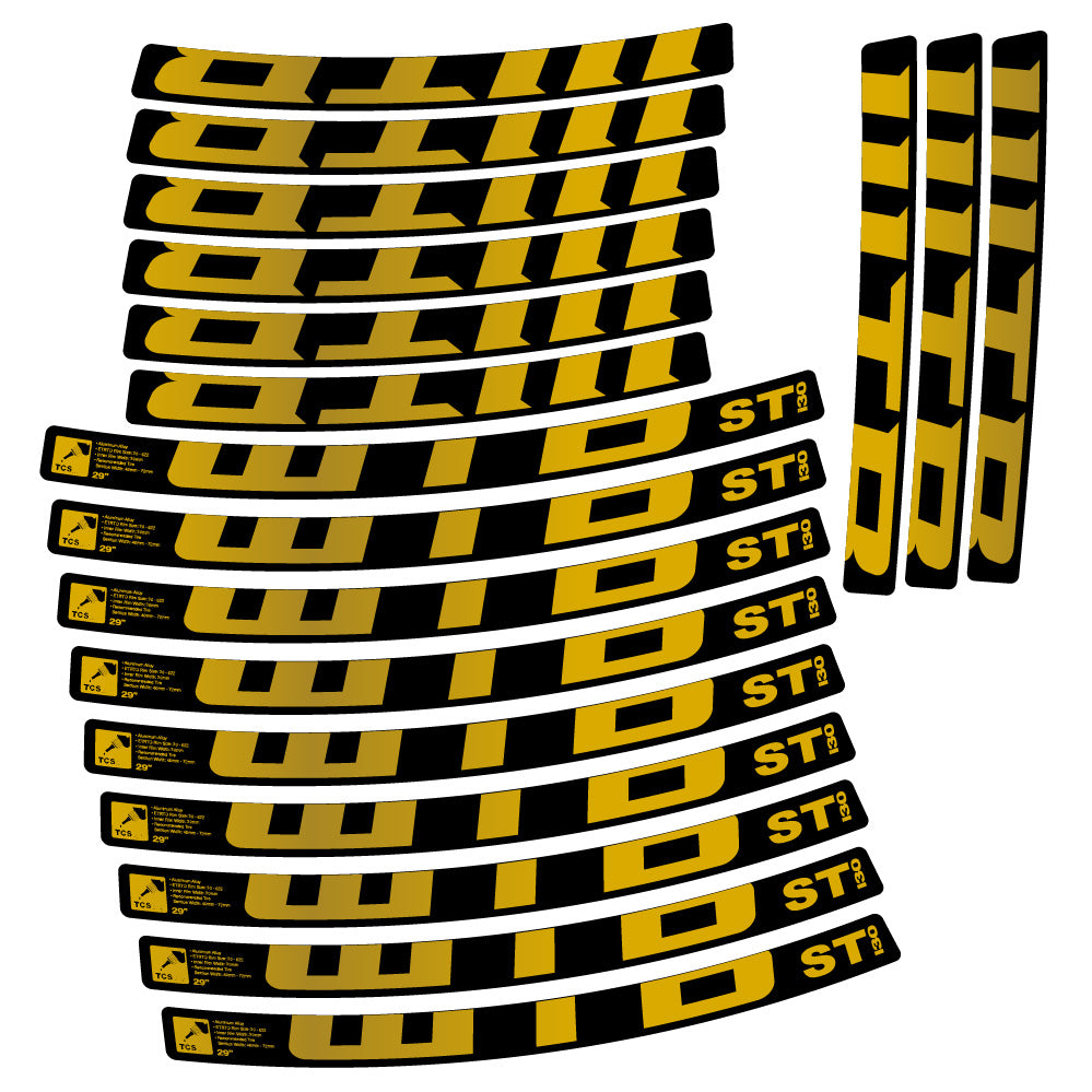 Stickers WTB ST i30 compatibles - Autocollants roue vélo VTT