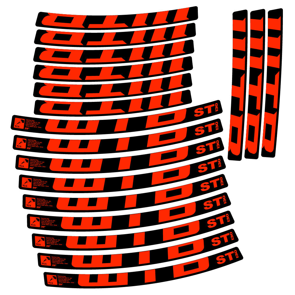 Stickers WTB ST i30 compatibles - Autocollants roue vélo VTT