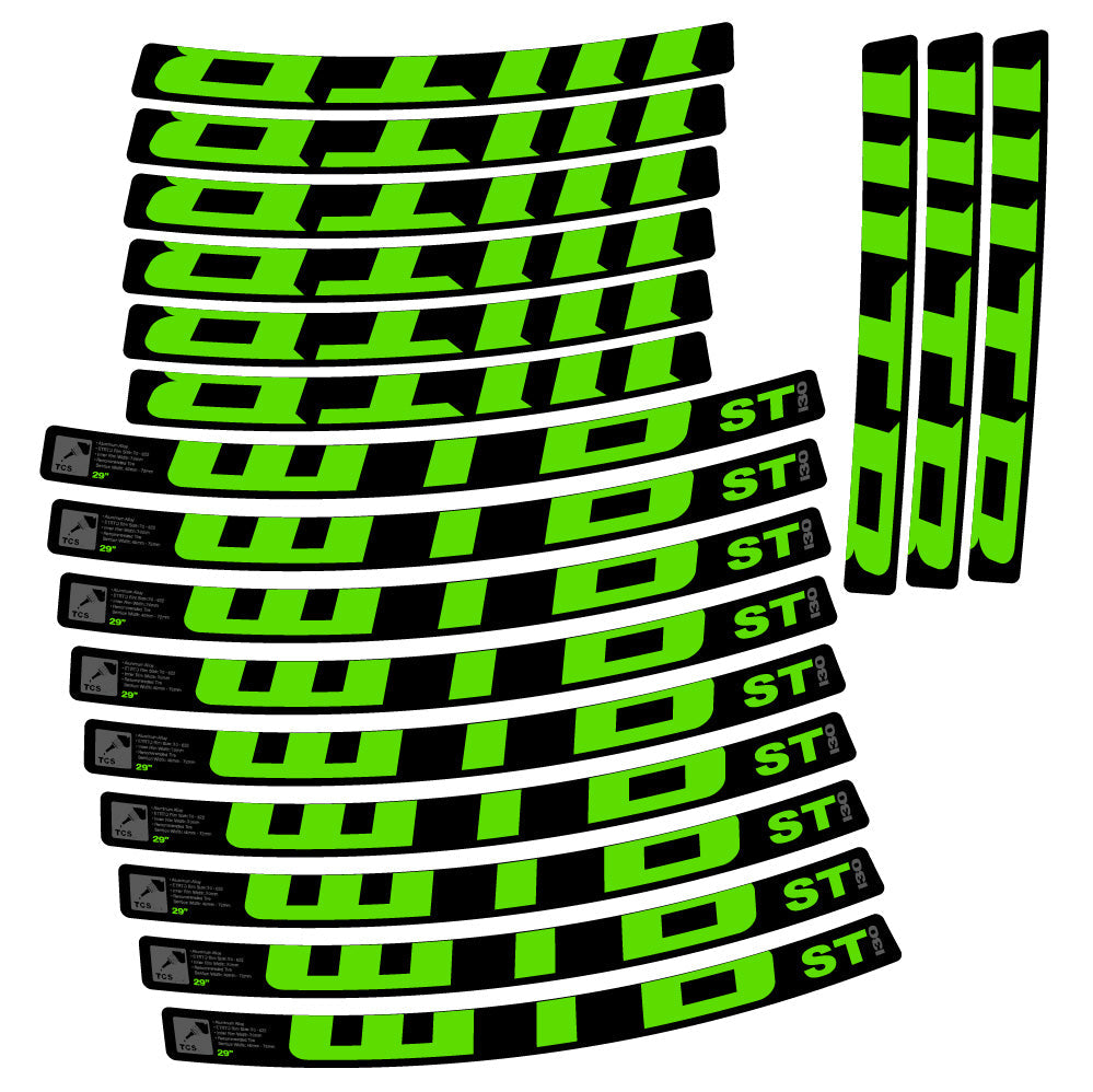 Stickers WTB ST i30 compatibles - Autocollants roue vélo VTT