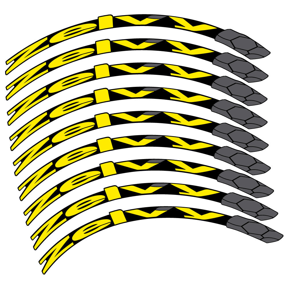 Stickers Zelvy Carbon compatibles - Autocollants roue vélo VTT