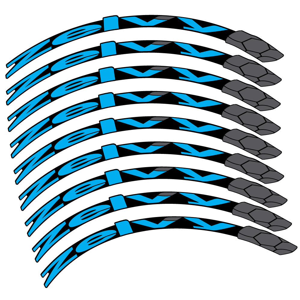 Stickers Zelvy Carbon compatibles Autocollants roues VTT 29"
