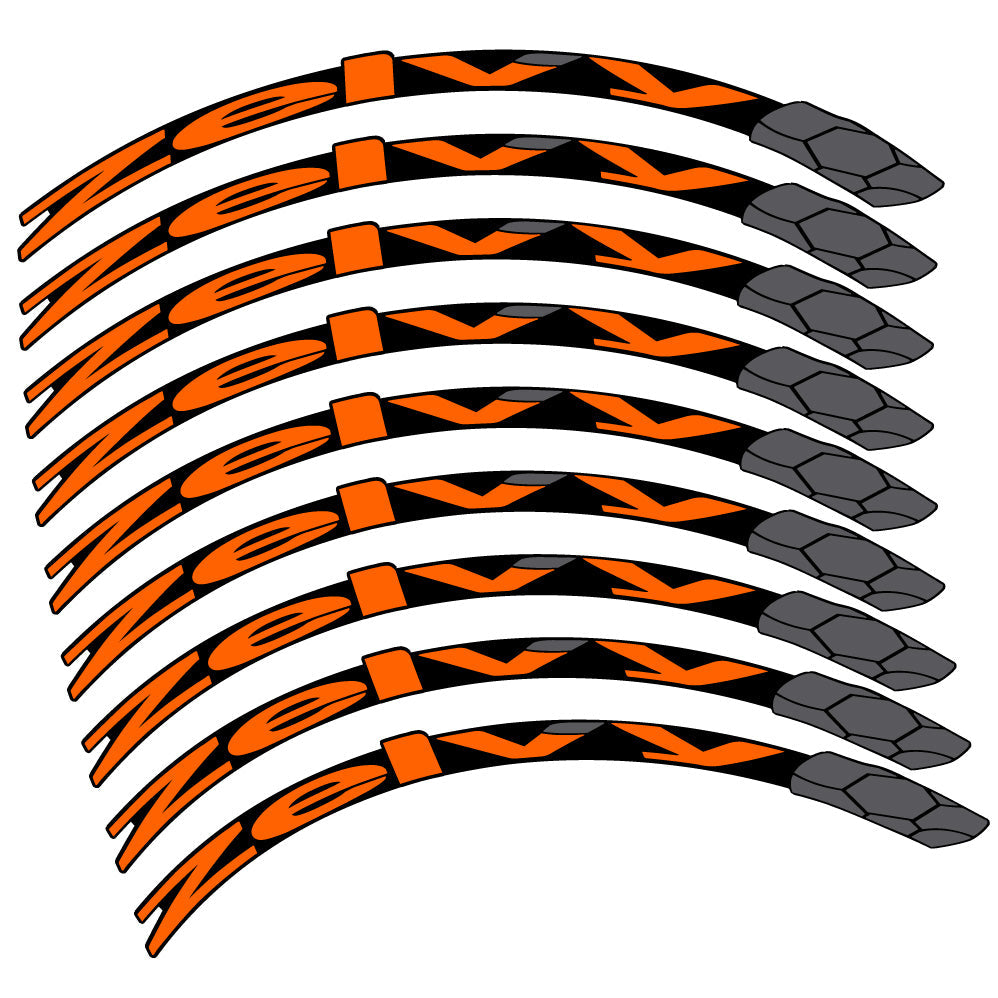 Stickers Zelvy Carbon compatibles - Autocollants roue vélo VTT