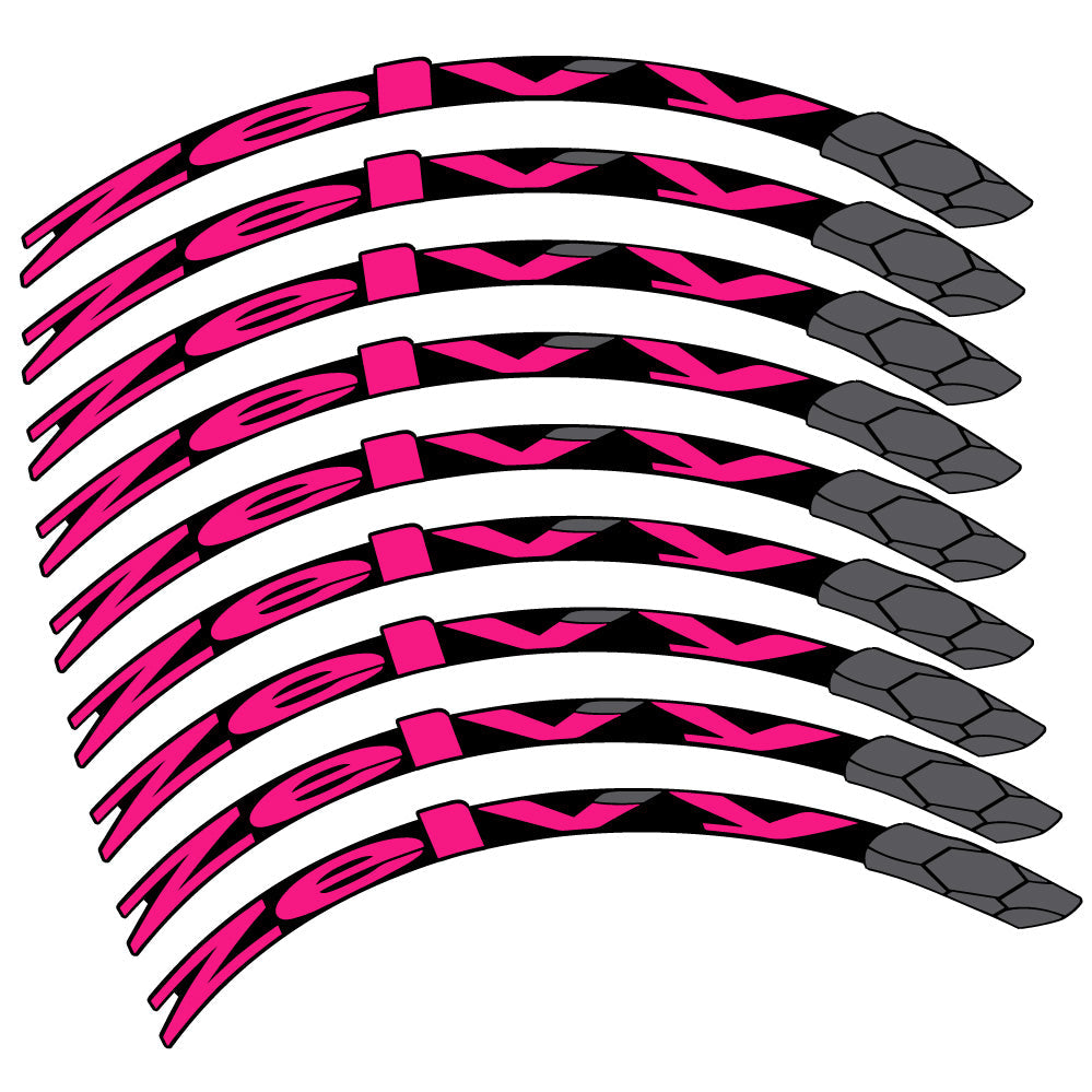 Stickers Zelvy Carbon compatibles Autocollants roues VTT 29"