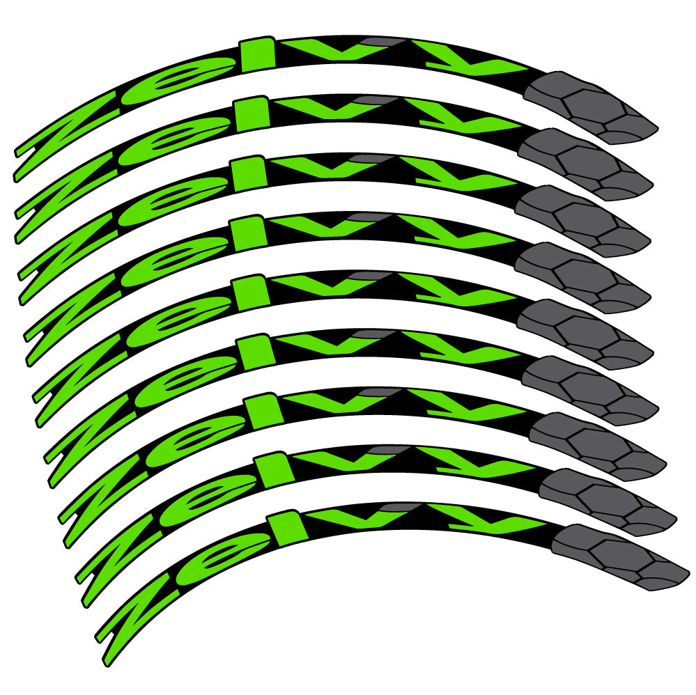 Stickers Zelvy Carbon compatibles Autocollants roues VTT 29"