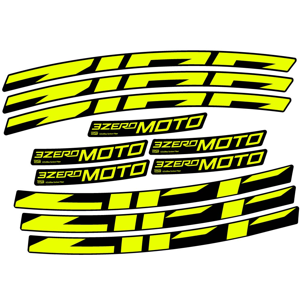 Stickers Zipp 3Zero Moto compatibles Autocollants roues VTT 29"