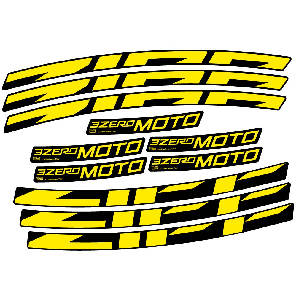 Stickers Zipp 3Zero Moto compatibles Autocollants roues VTT 29"