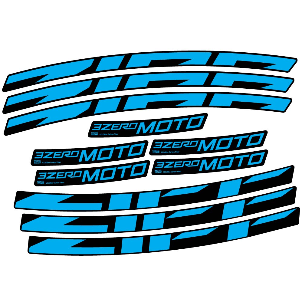 Stickers Zipp 3Zero Moto compatibles Autocollants roues VTT 29"