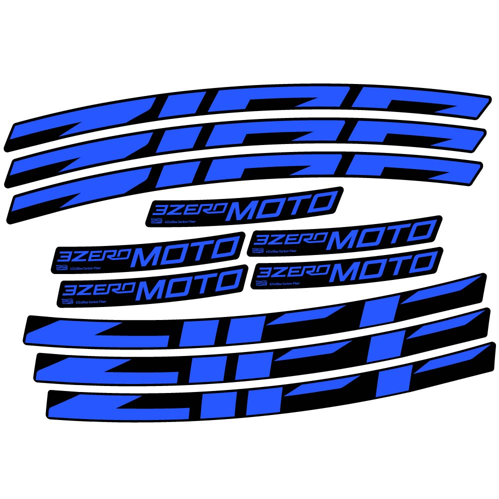 Stickers Zipp 3Zero Moto compatibles Autocollants roues VTT 29"