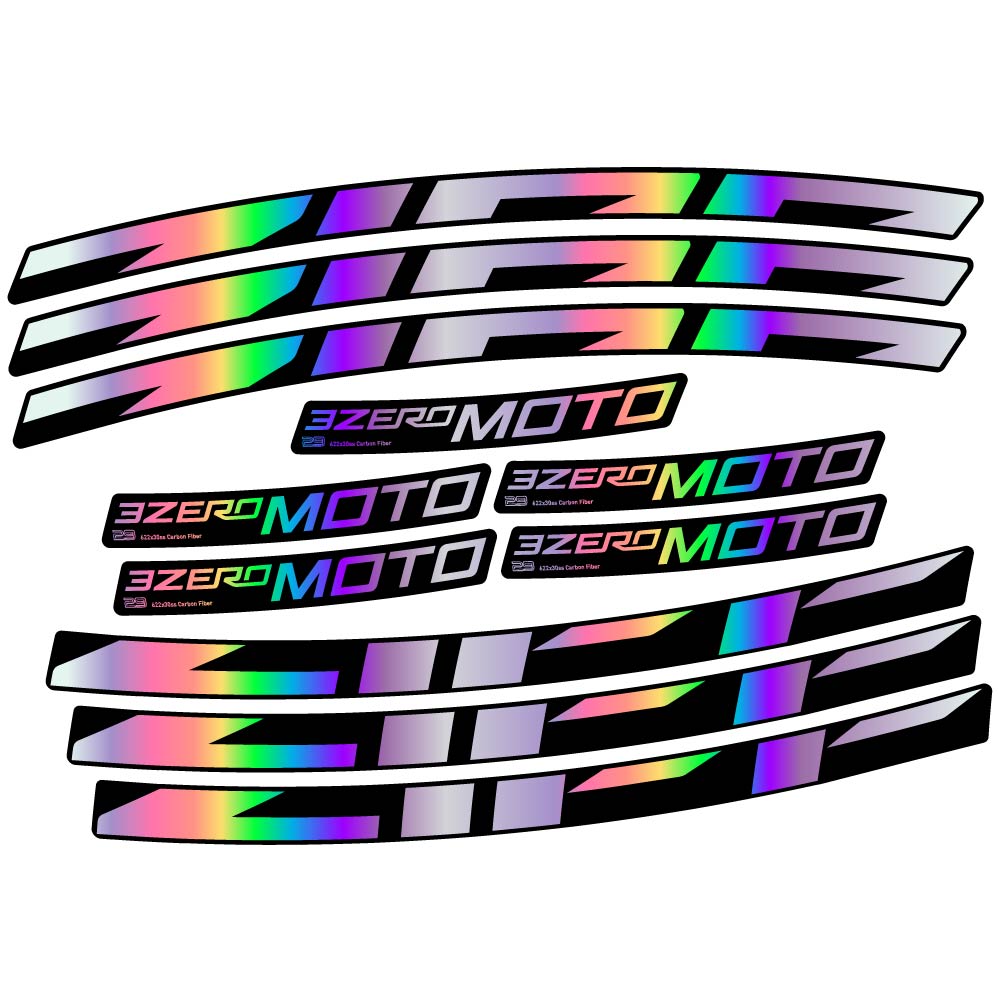 Stickers Zipp 3Zero Moto compatibles Autocollants roues VTT 29"