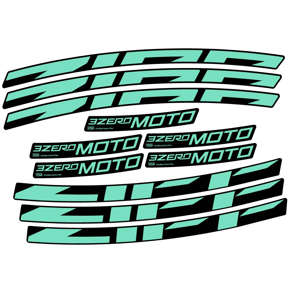 Stickers Zipp 3Zero Moto compatibles Autocollants roues VTT 29"