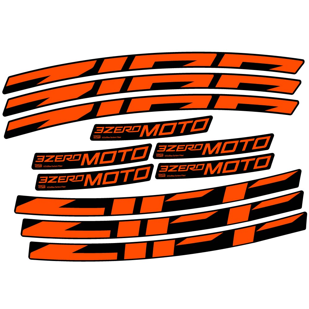 Stickers Zipp 3Zero Moto compatibles Autocollants roues VTT 29"