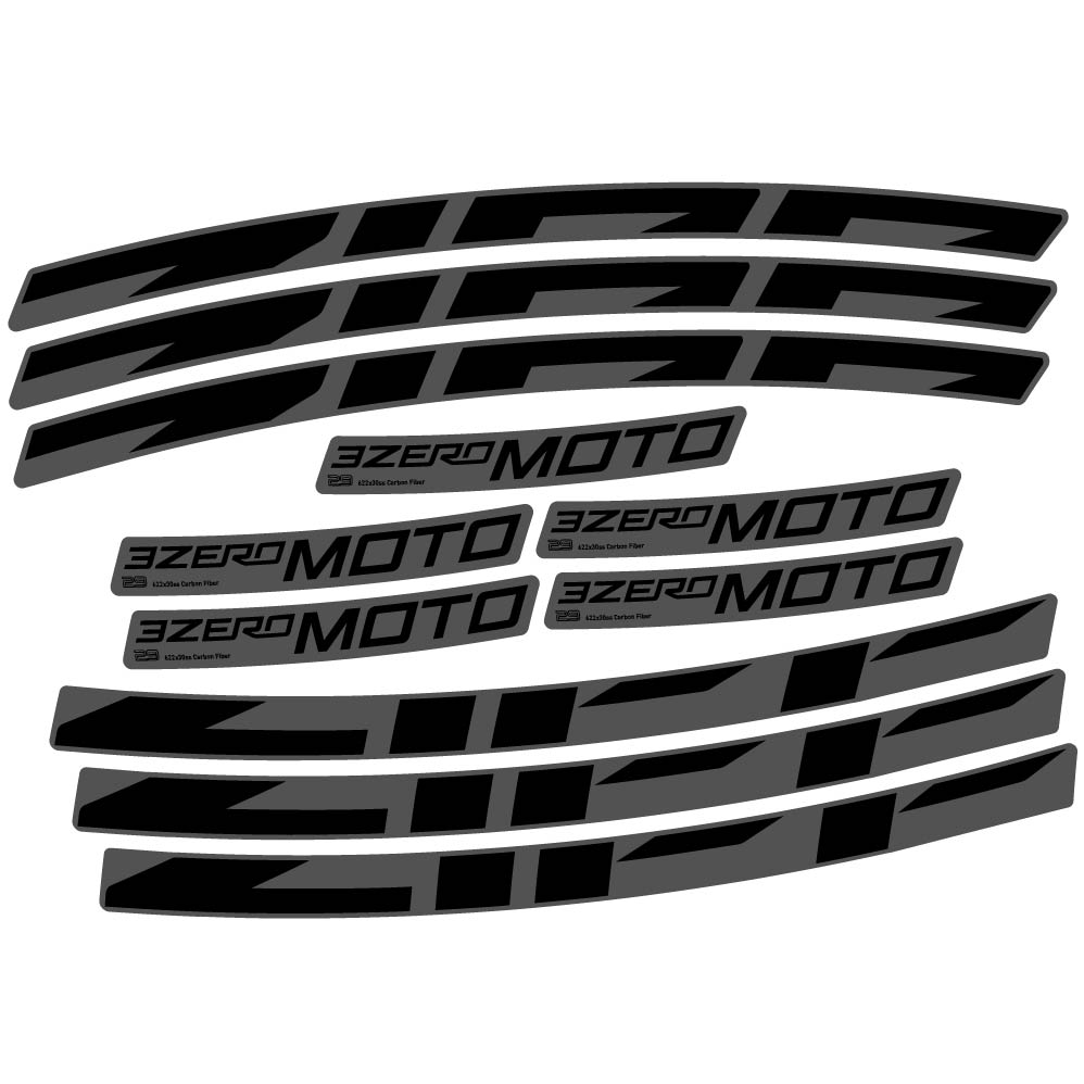 Stickers Zipp 3Zero Moto compatibles Autocollants roues VTT 29"