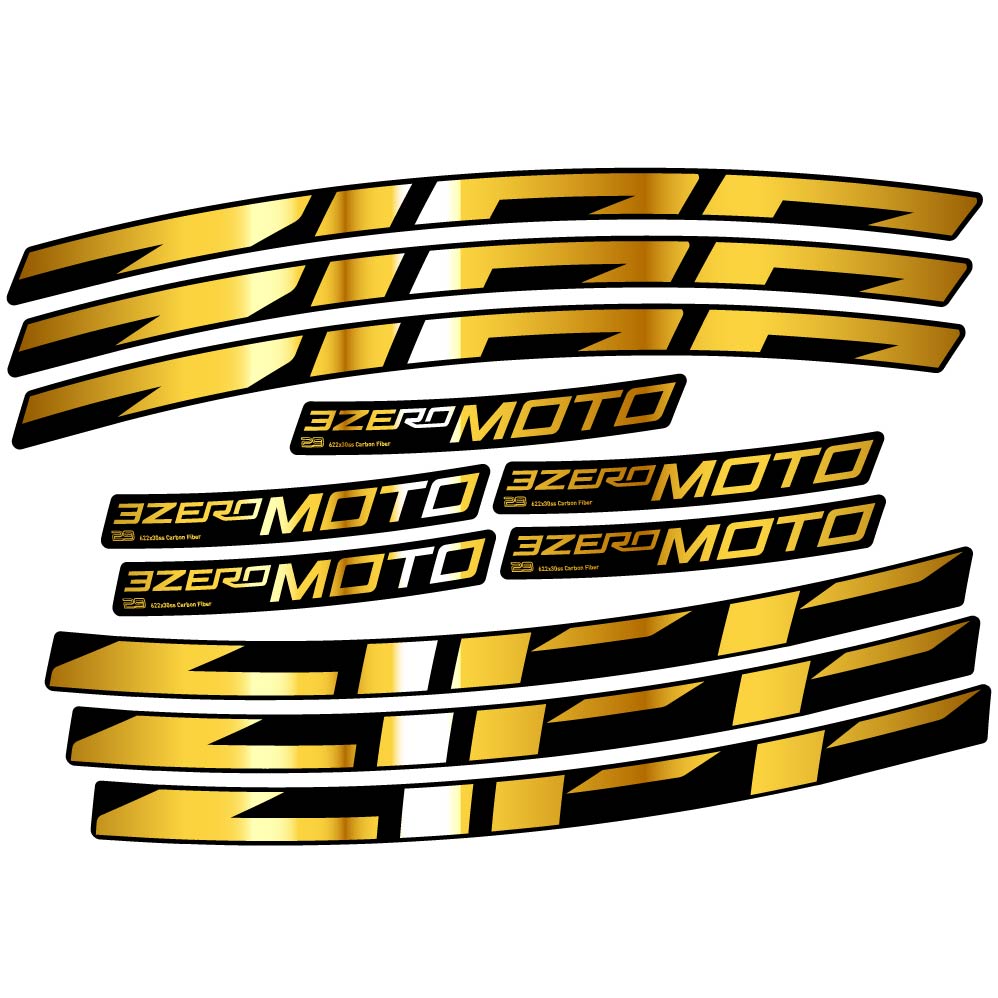 Stickers Zipp 3Zero Moto compatibles Autocollants roues VTT 29"